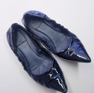 Tory Burch |‎ Pointed Toe Patent Leather Shoes,